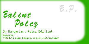 balint polcz business card